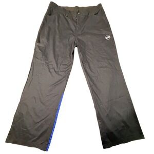 Pepsi Workwear Pants Black Blue Stripe Logo Utility Women Size‎ 16